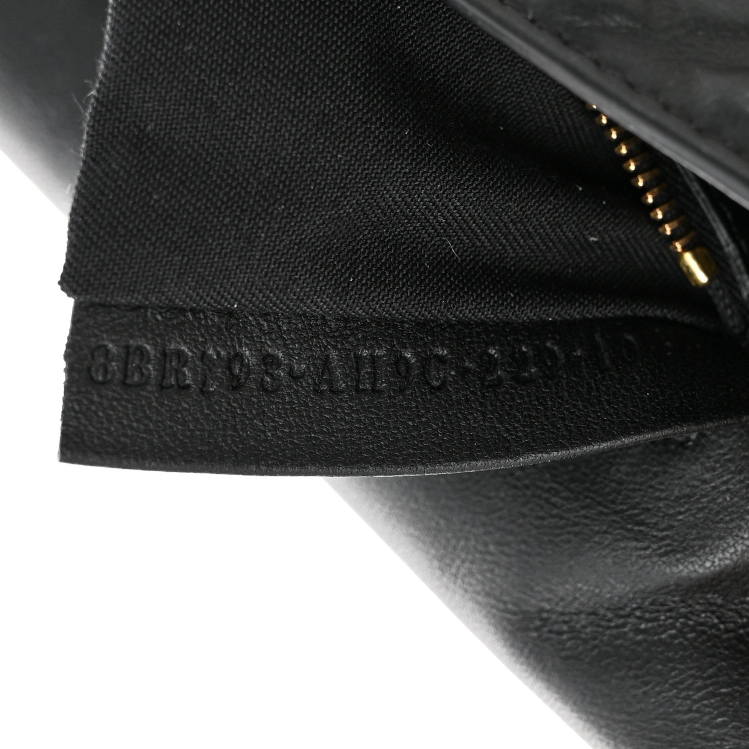 Fendi Nappa Small FF Embossed Mid Chain Baguette Black 7 of 10