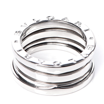 Bulgari 18K White Gold B.Zero1 Three-Band Ring 51 5.75 6 of 6