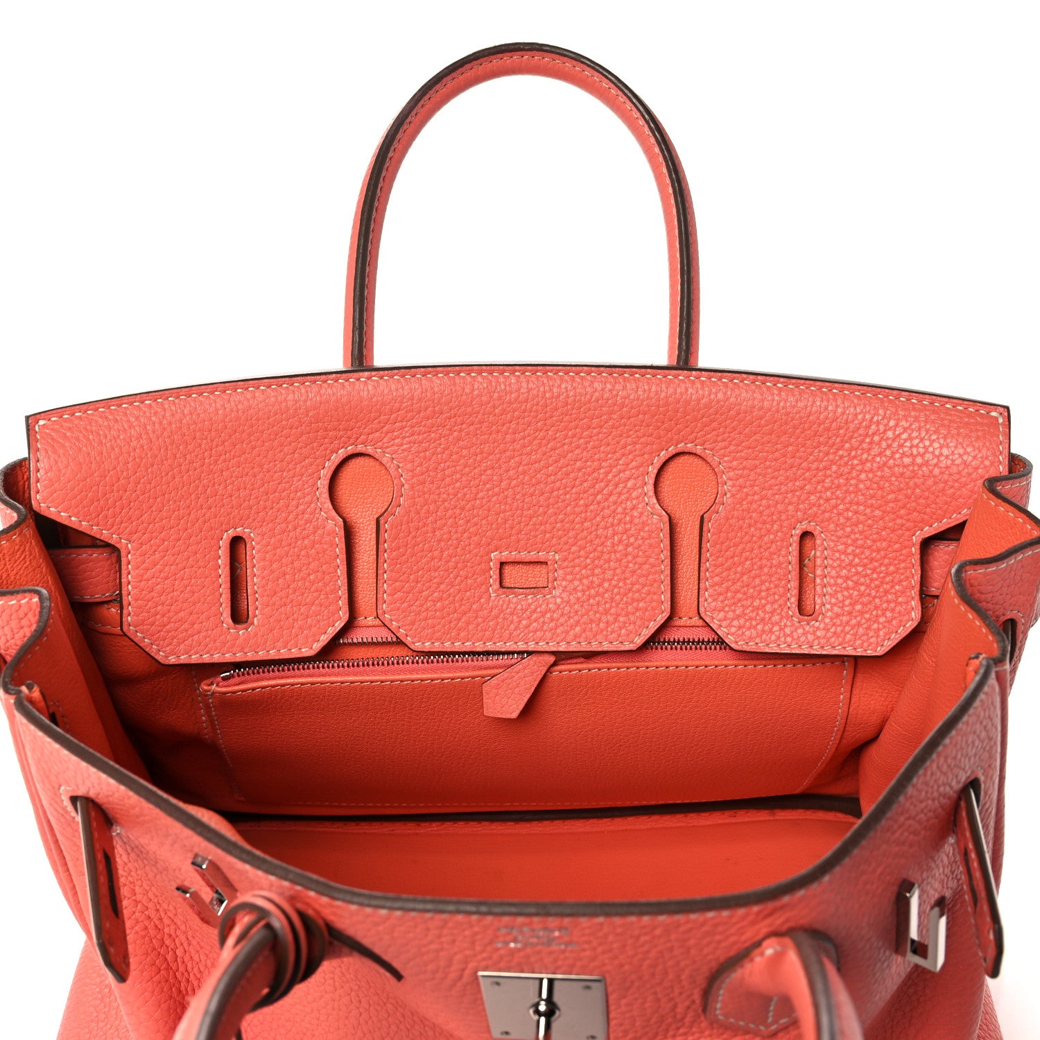 Hermes Taurillon Clemence Birkin 30 Crevette 15 of 39