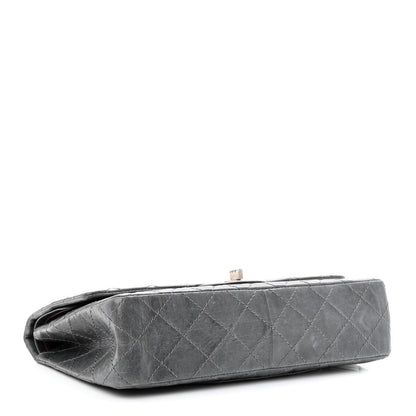 Chanel Aged Calfskin Quilted 50th Anniversary 2.55 Reissue Flap 226 Grey 4 of 12