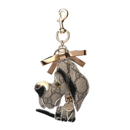 Gucci GG Supreme Monogram Dog Key Charm 1 of 3