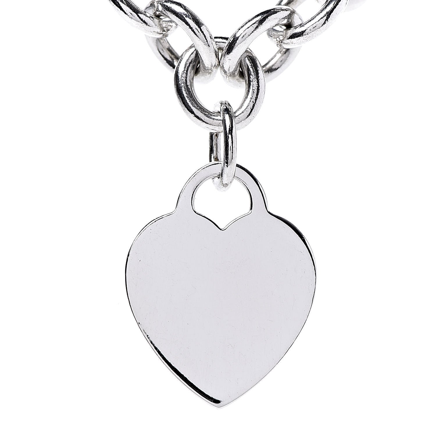 Tiffany Sterling Silver Heart Tag Necklace 4 of 6
