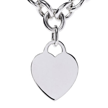 Tiffany Sterling Silver Heart Tag Necklace 4 of 6