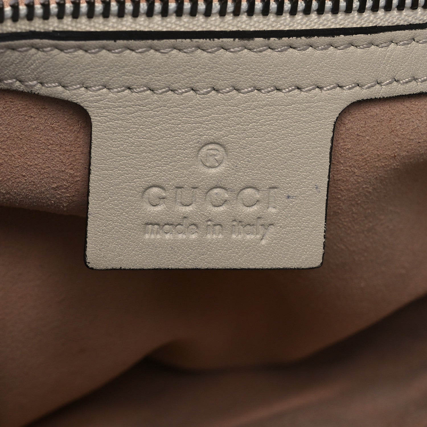 Gucci Calfskin Matelasse Studded Medium GG Marmont Shoulder Bag White 6 of 16