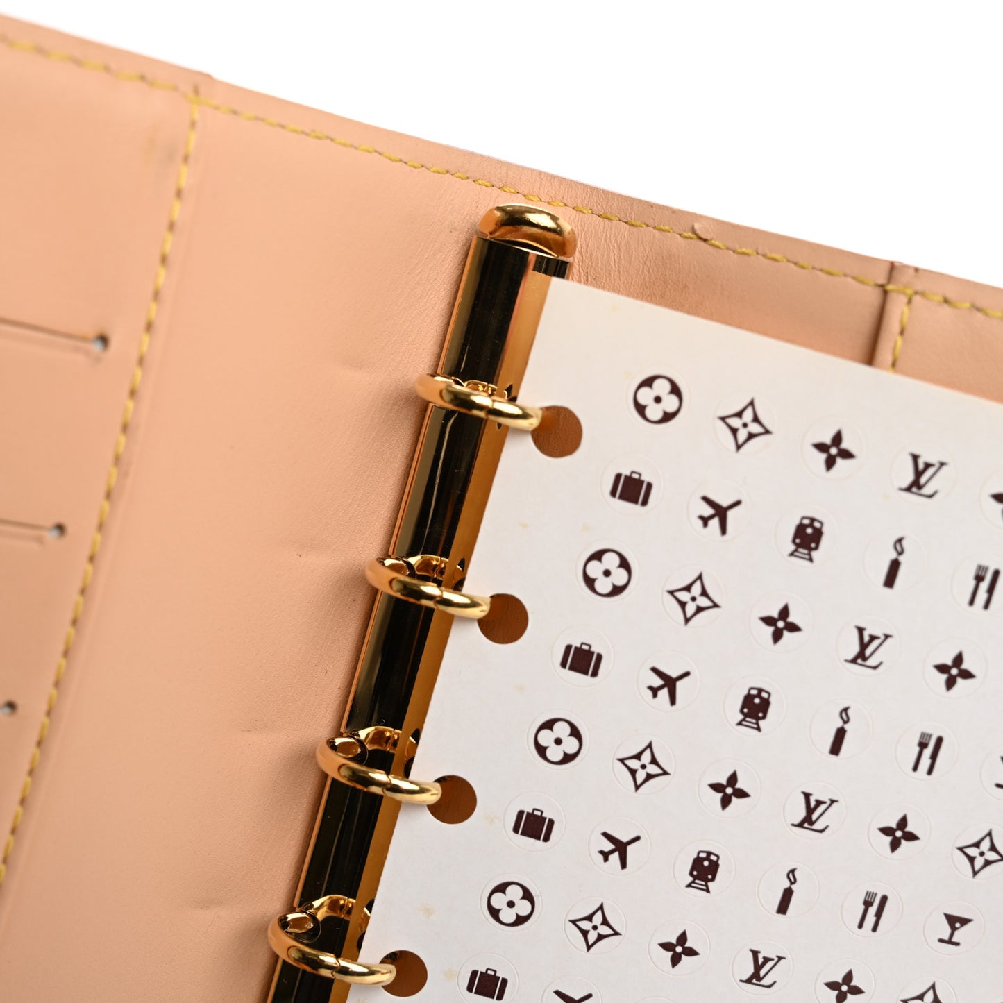 Monogram Multicolor Small Ring Agenda Cover Black