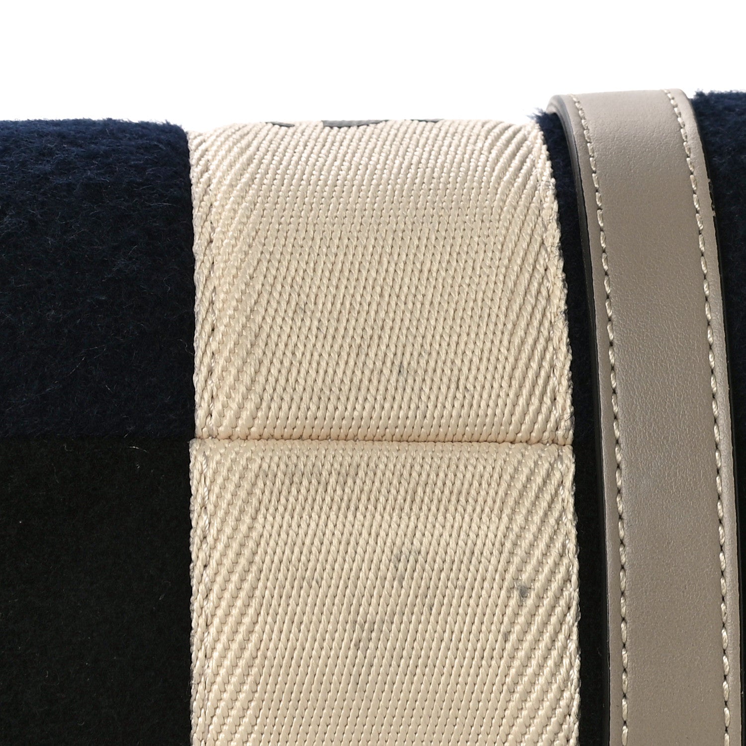 Chloe Felt Calfskin Medium Woody Ribbon Tote Navy 12 of 12
