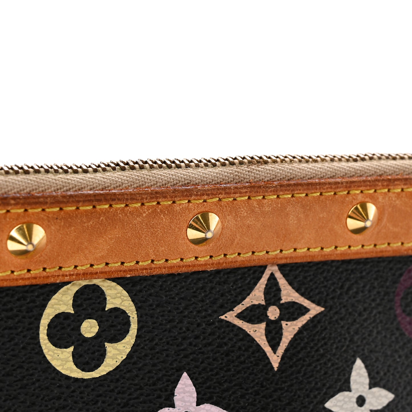 Monogram Multicolor Pochette Accessories Black