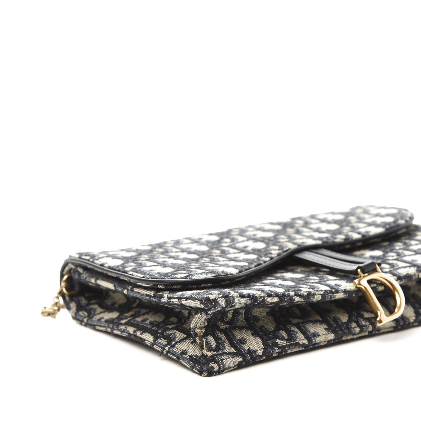 Oblique Saddle Chain Pouch Blue