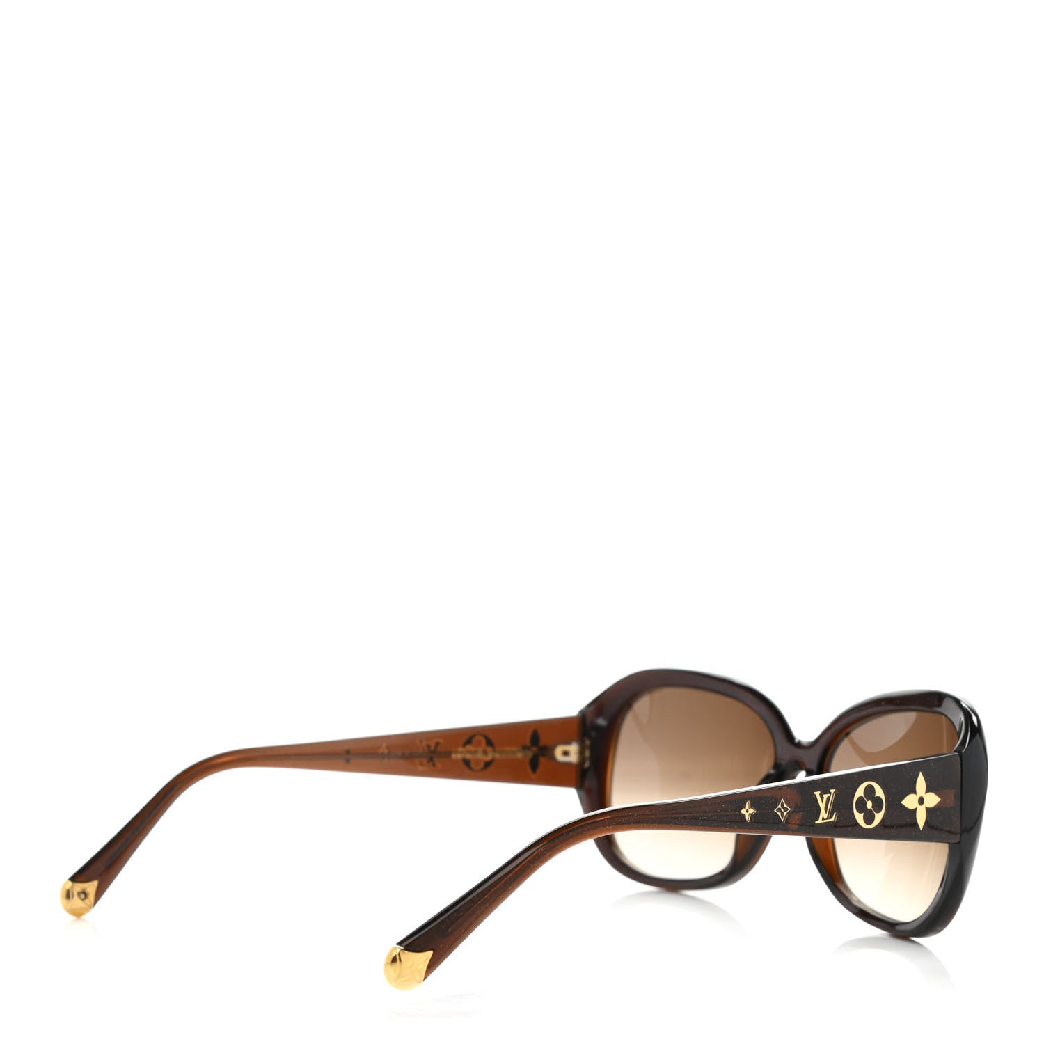 Louis Vuitton Acetate Obsession GM Sunglasses Z0459W Brown Glitter 4 of 9