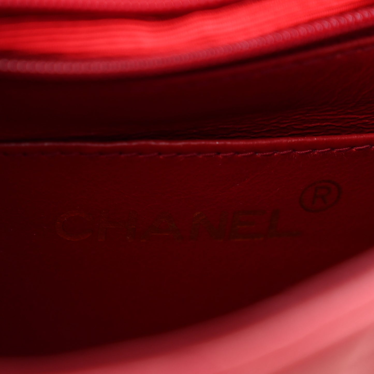Lambskin Quilted Mini Square Flap Scarlet