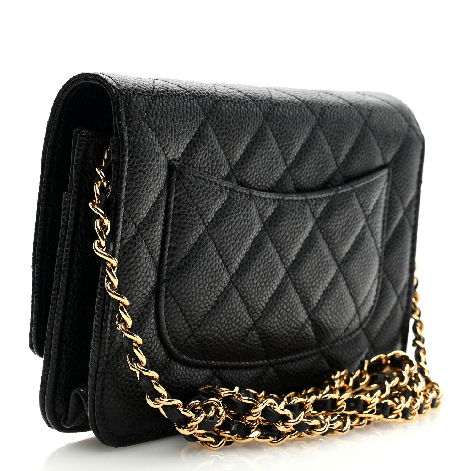 Chanel Caviar Quilted Wallet on Chain WOC Black 3 of 9