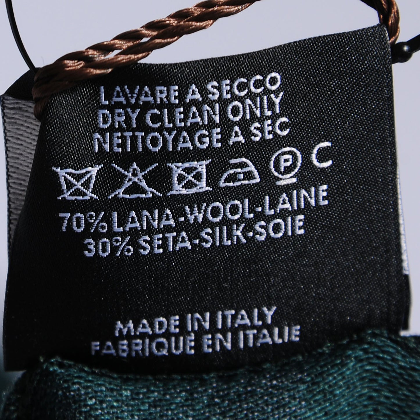 Wool Silk GG Monogram GGNat Overd Scarf Green