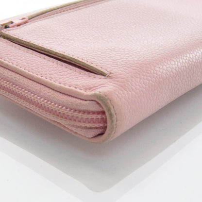 Chanel Caviar Zip Around Wallet Pink 3 of 8