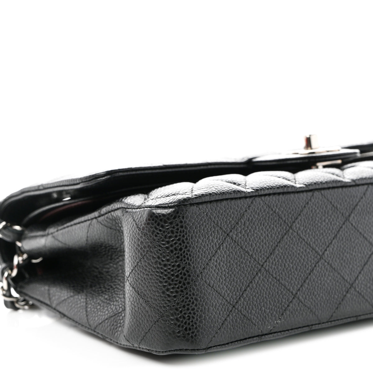 Chanel Caviar Quilted Medium Double Flap Black 9 of 10