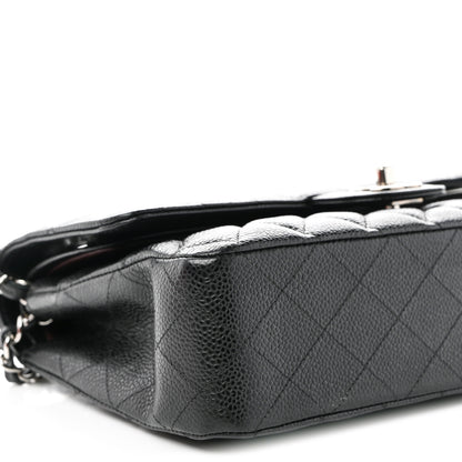 Chanel Caviar Quilted Medium Double Flap Black 9 of 10