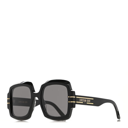 Christian Dior Acetate Diorsignature S1U Square Sunglasses Black 1 of 9
