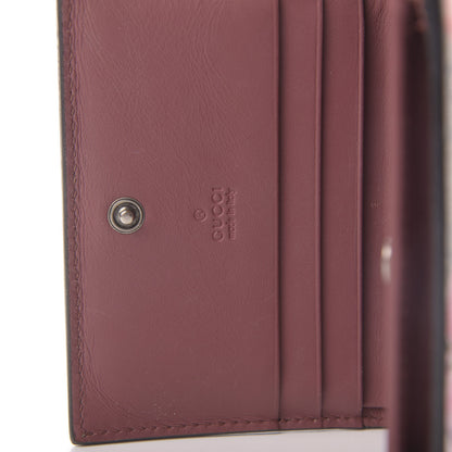 Gucci GG Supreme Monogram Blooms Card Case Beige Multicolor Dry Rose 7 of 10