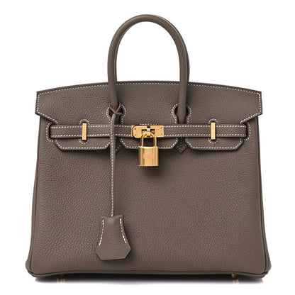 Hermes Togo Birkin 25 Etoupe 1 of 10