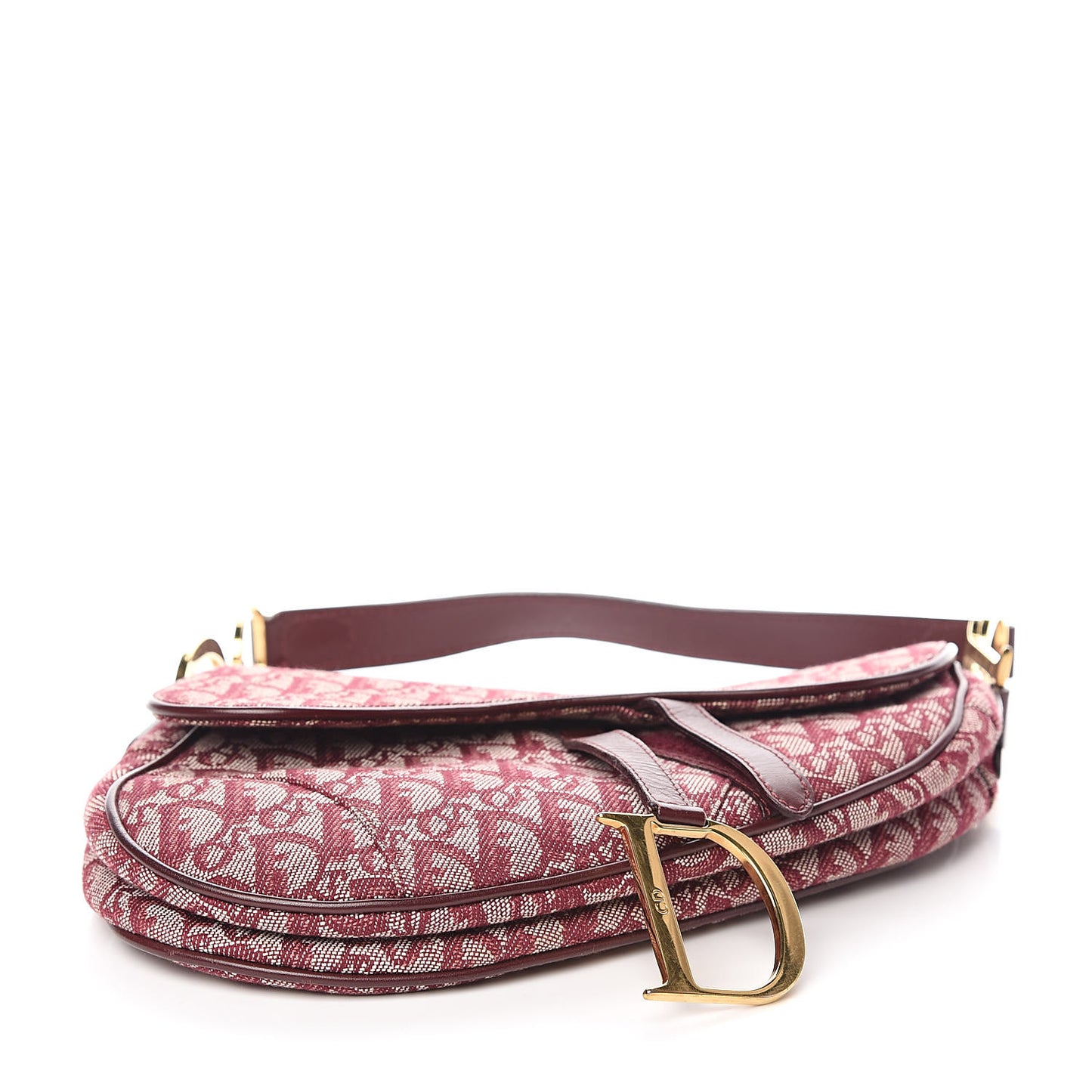Monogram Saddle Bag Burgundy