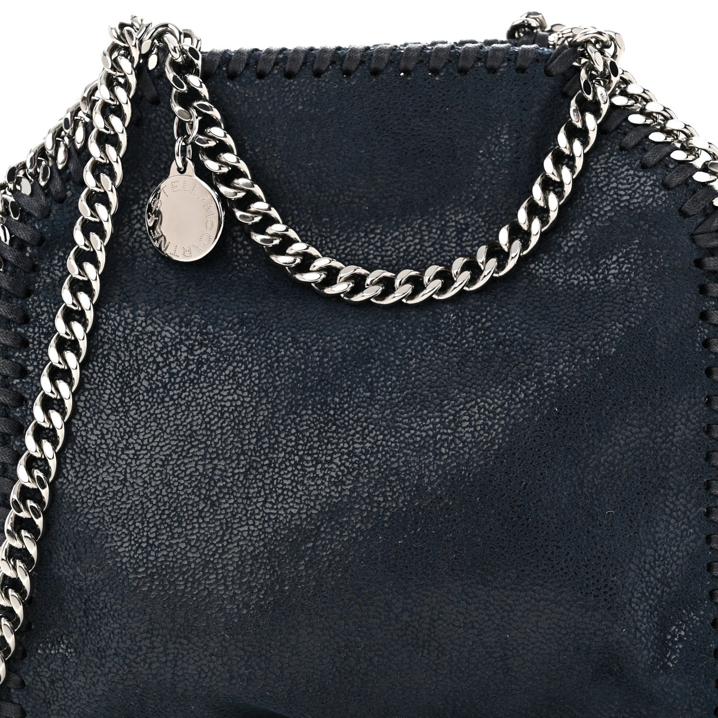 Shaggy Deer Tiny Falabella Tote Navy
