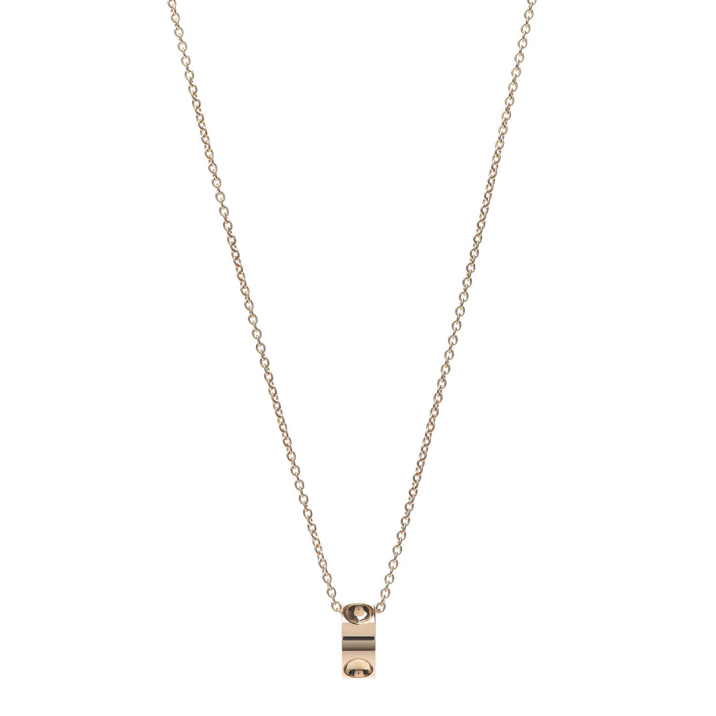 18K Pink Gold Empreinte Pendant Necklace