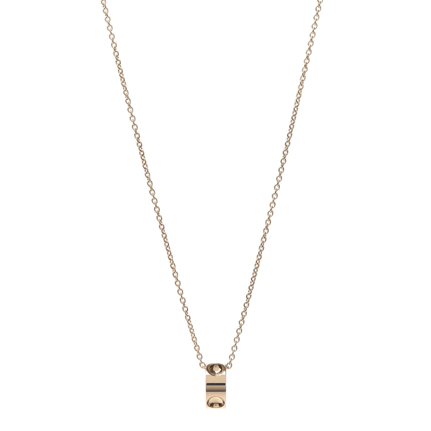 Louis Vuitton 18K Pink Gold Empreinte Pendant Necklace 1 of 10
