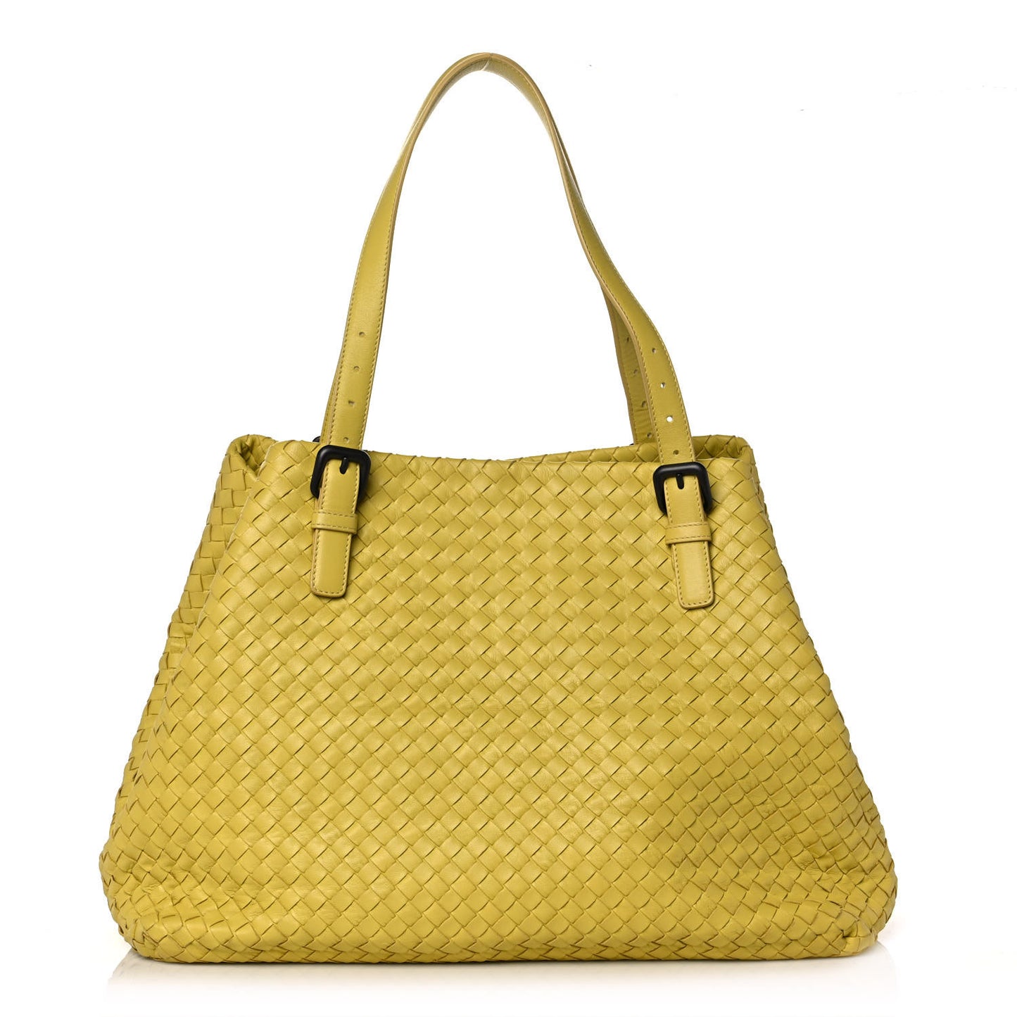 Nappa Intrecciato Large Cesta Tote Moutarde