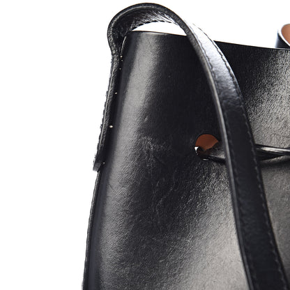 Mansur Gavriel Vegetable Tanned Calfskin Bucket Bag Black Ballerina 14 of 20