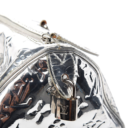 Louis Vuitton Monogram Miroir Speedy 30 Silver 15 of 22