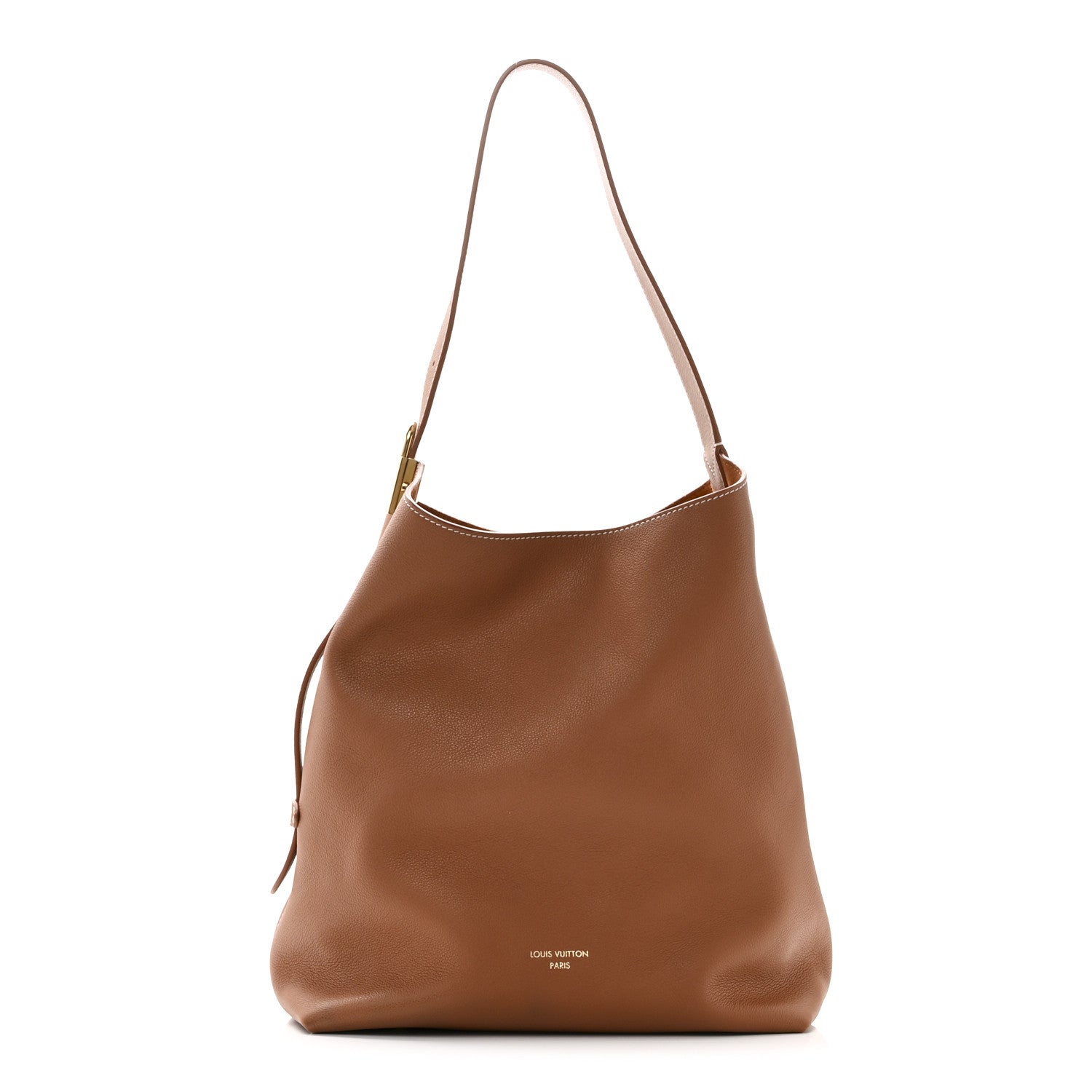 Louis Vuitton Grained Calfskin Low Key Hobo MM Cognac 1 of 10