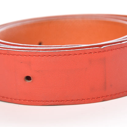 Hermes Swift Epsom 32mm Belt Strap 90 Capucine Orange 3 of 8