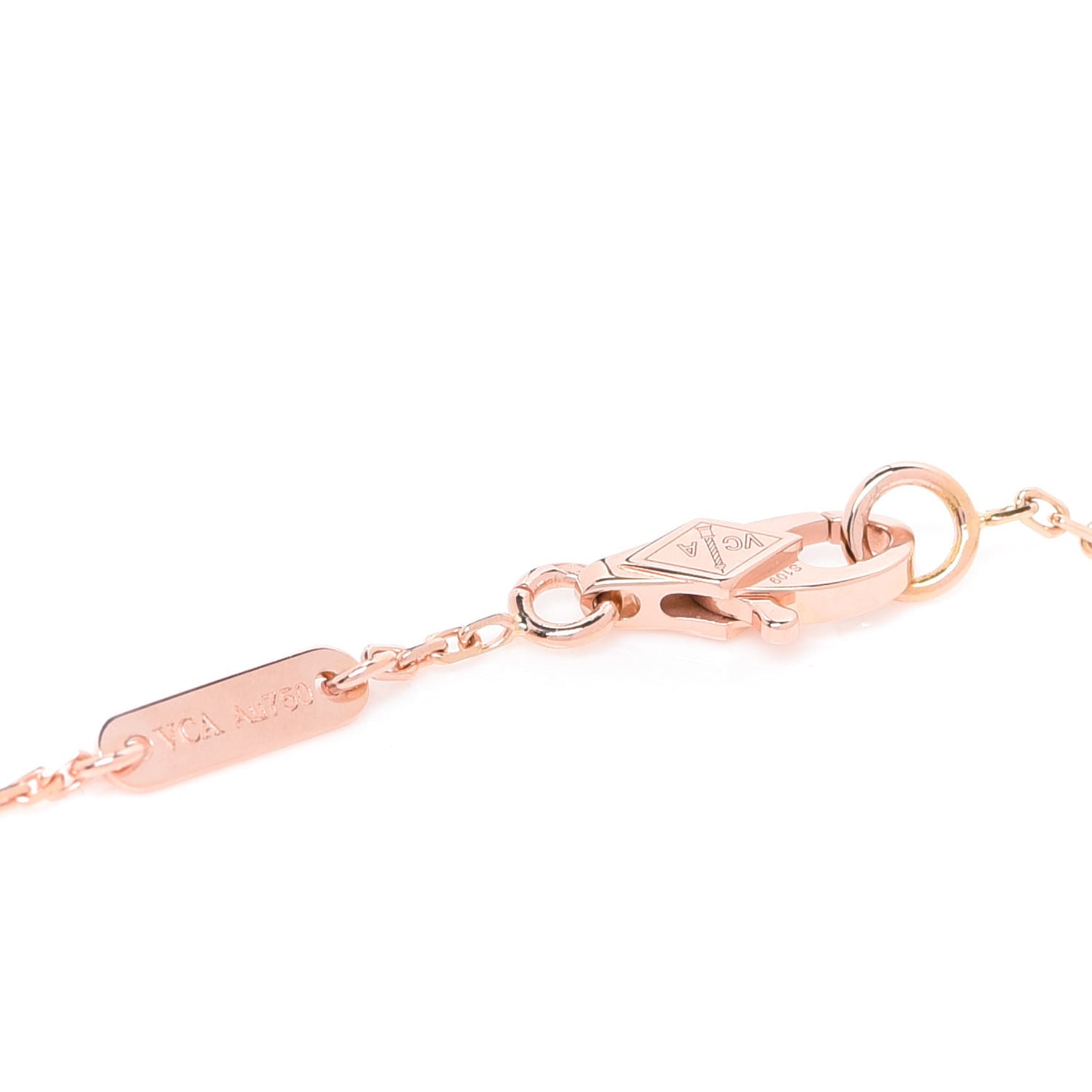 18K Rose Gold Carnelian Sweet Alhambra Bracelet