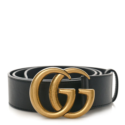 Gucci Calfskin Double G 40mm Belt 90 36 Black 1 of 3