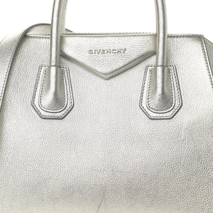 Givenchy Metallic Sugar Goatskin Small Antigona Silver 9 of 25