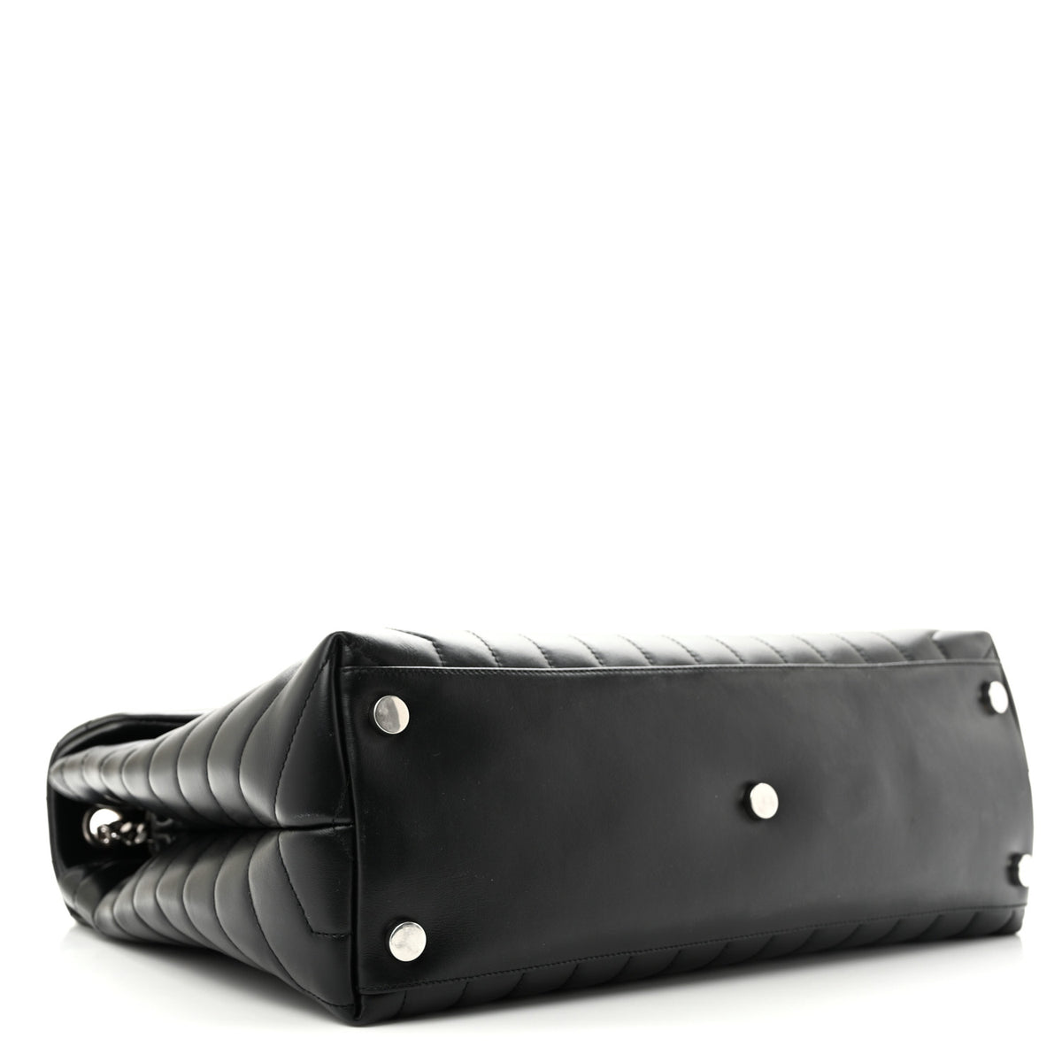Saint Laurent Calfskin Y Quilted Monogram Large Loulou Chain Satchel Black 4 of 15