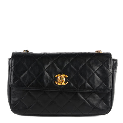 Chanel Lambskin Quilted Mini Rectangular Flap Black 1 of 8