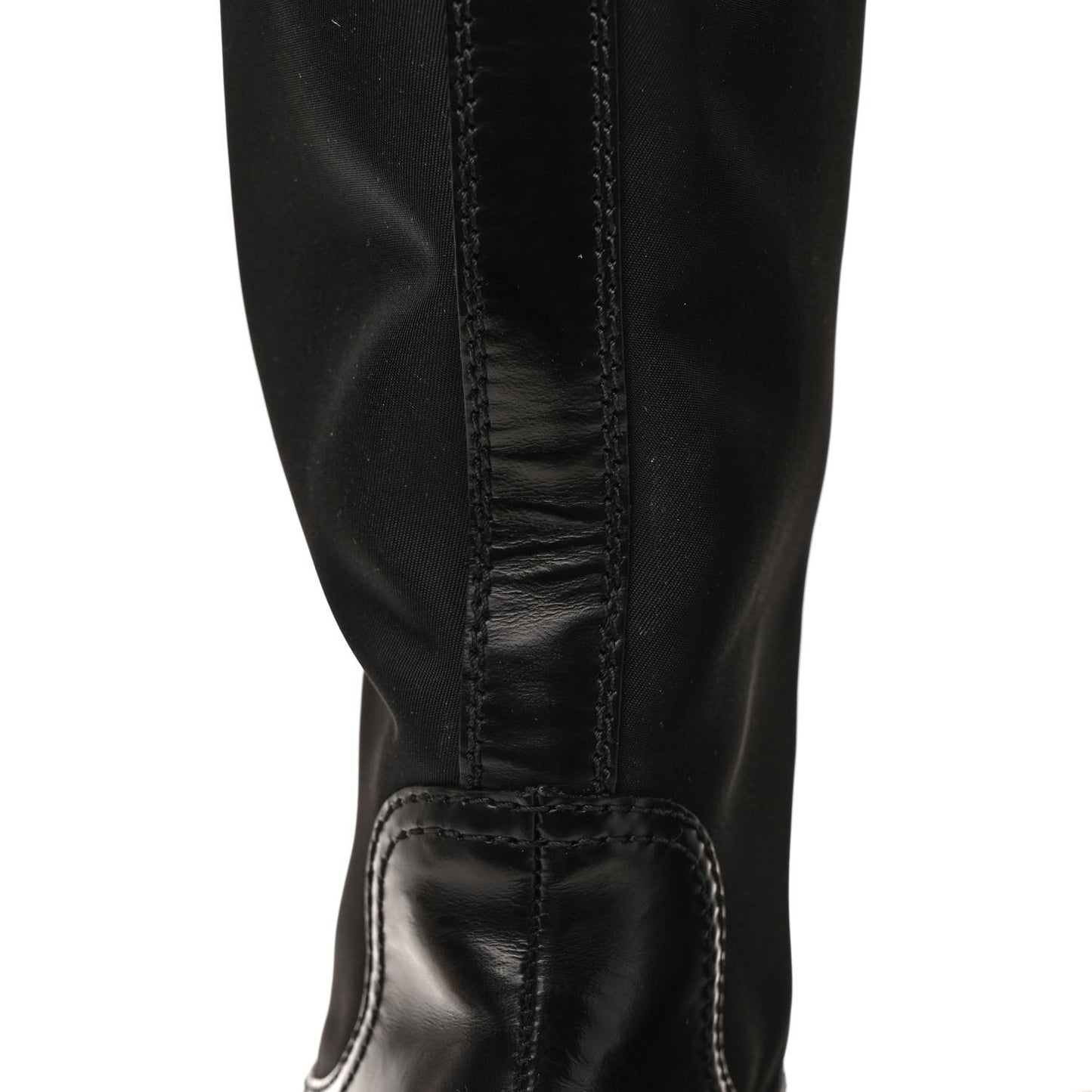 Spazzolato Rois Re-Nylon Metal Triangle Logo Monolith Pouch Pocket 55mm Tall Boots 39 Black