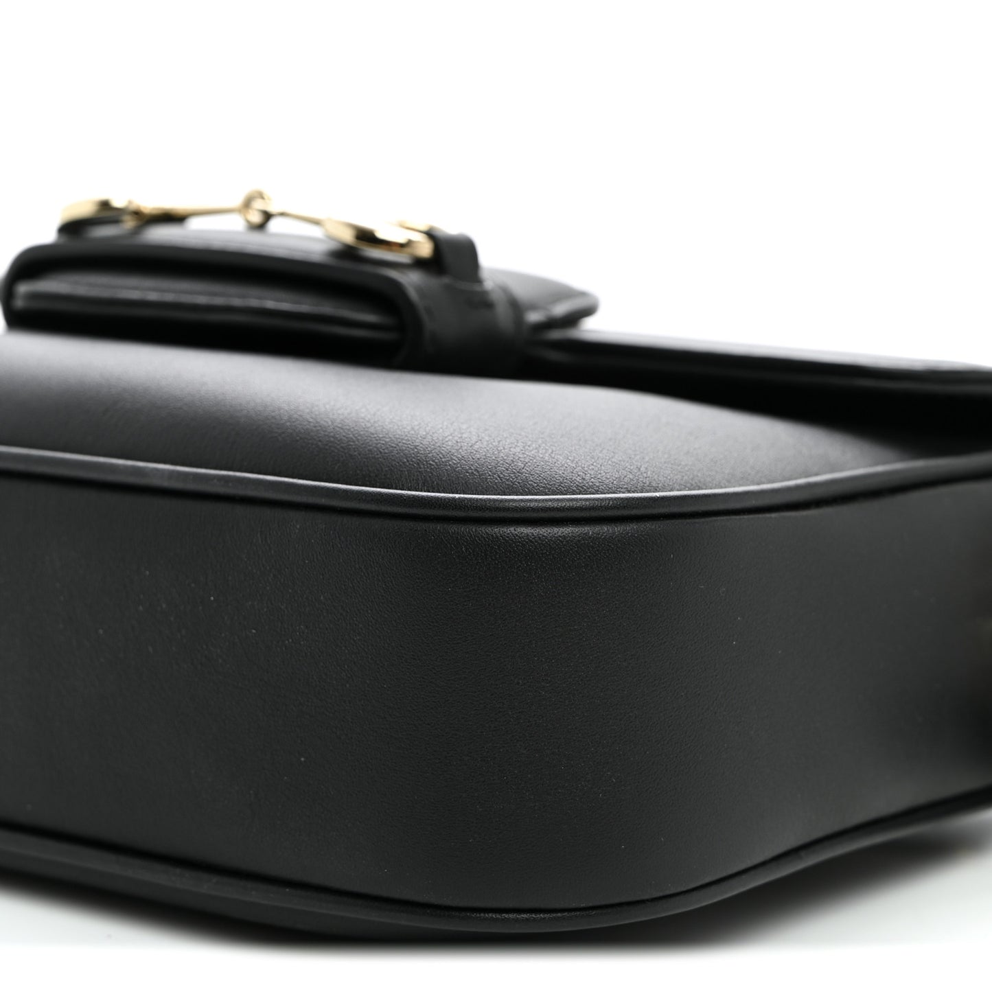 Arabella Calfskin Horsebit 1955 Shoulder Bag Black