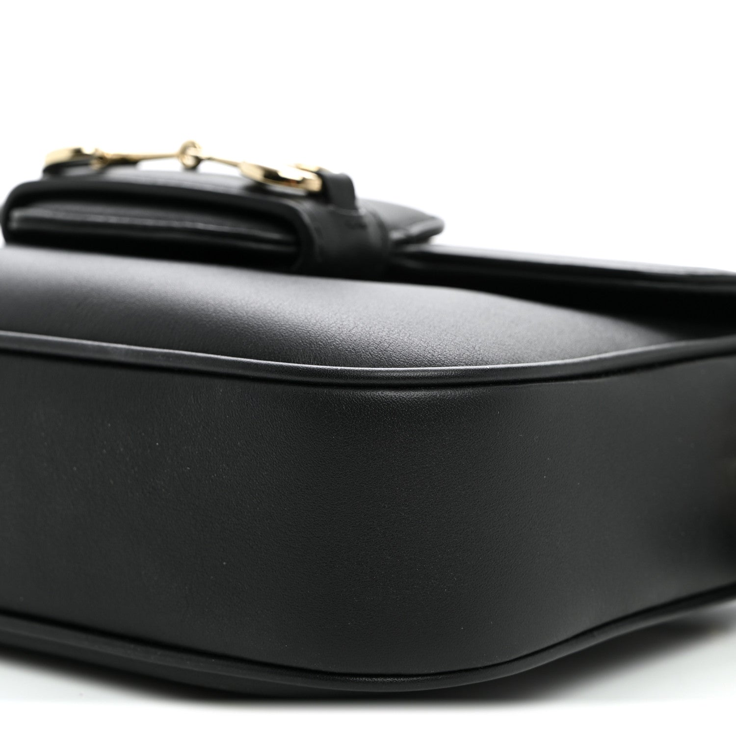 Gucci Arabella Calfskin Horsebit 1955 Shoulder Bag Black 9 of 10