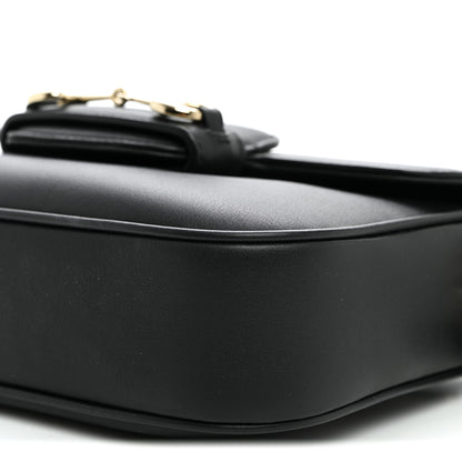 Gucci Arabella Calfskin Horsebit 1955 Shoulder Bag Black 9 of 10
