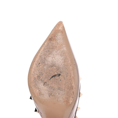 Valentino Garavani Patent Rockstud Half D'Orsay Slingback 85mm Pumps 37.5 Poudre 21 of 22