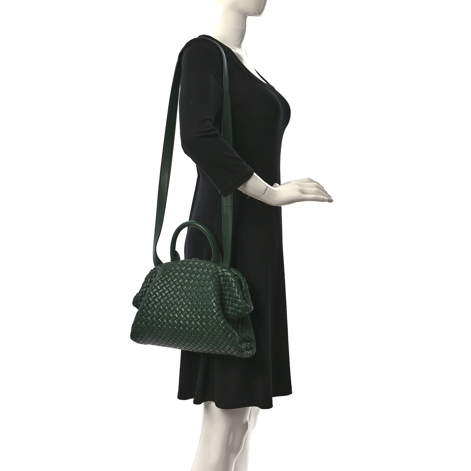 Bottega Veneta Nappa Intrecciato Small Handle Bag Raintree 2 of 8