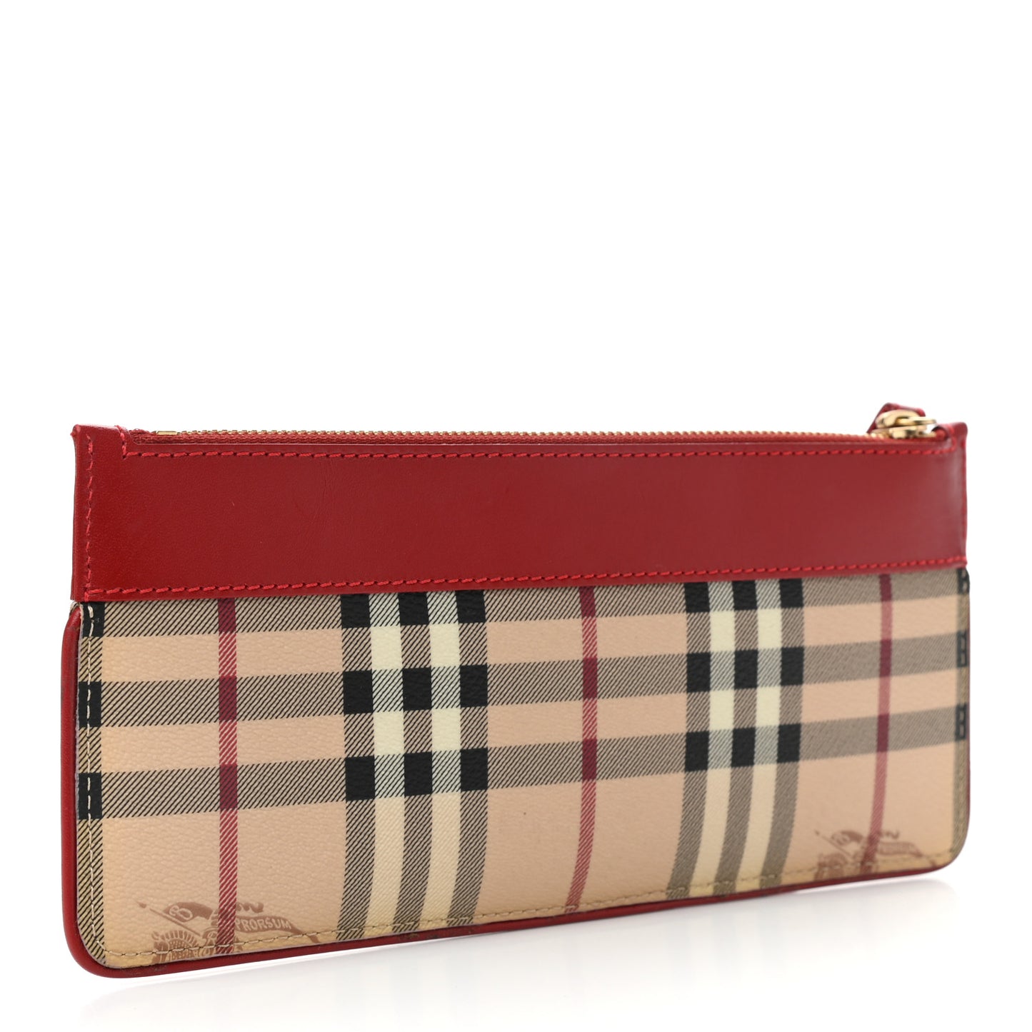 Haymarket Check Clutch Bag Red