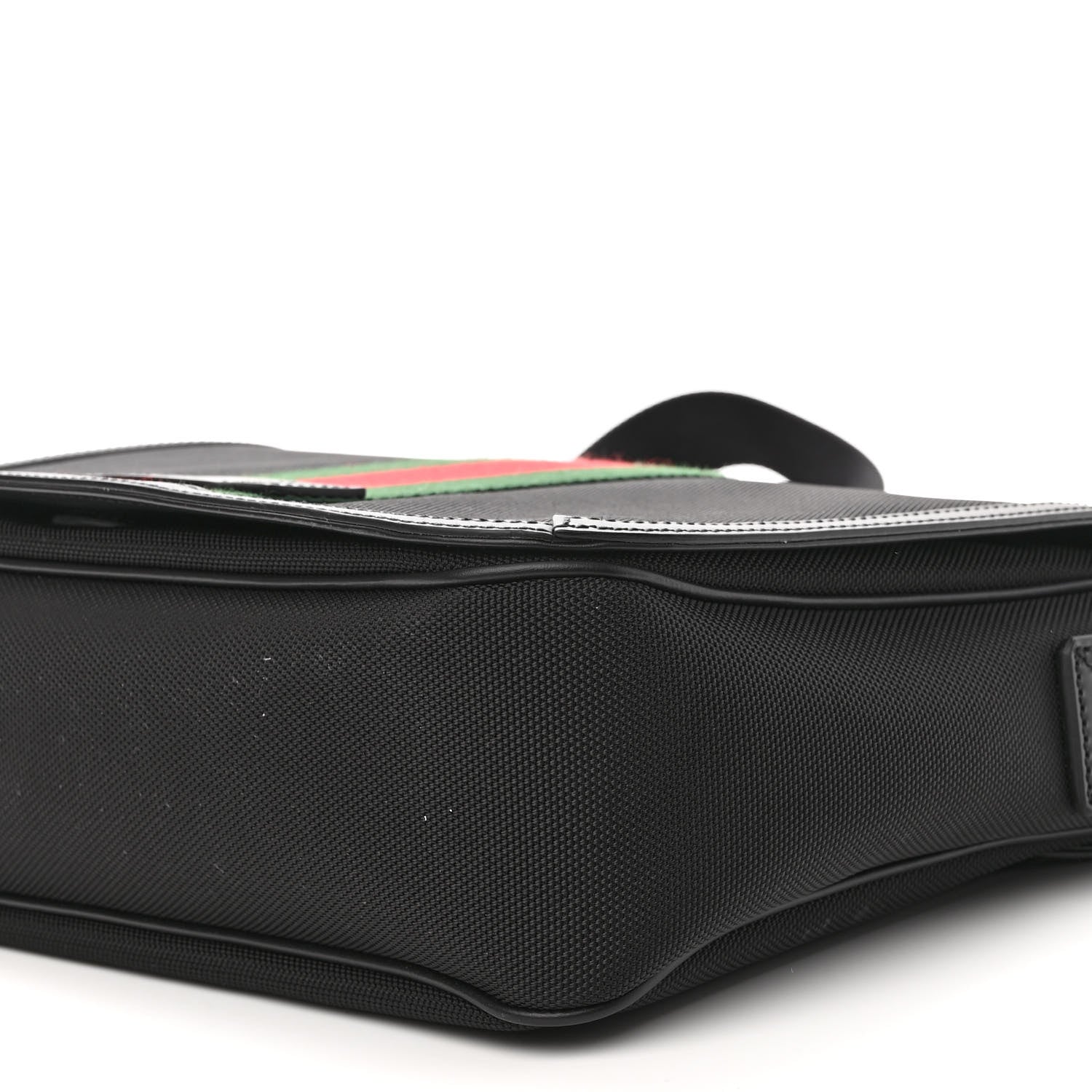 Gucci Techno Canvas Web Flap Messenger Bag Black 8 of 9