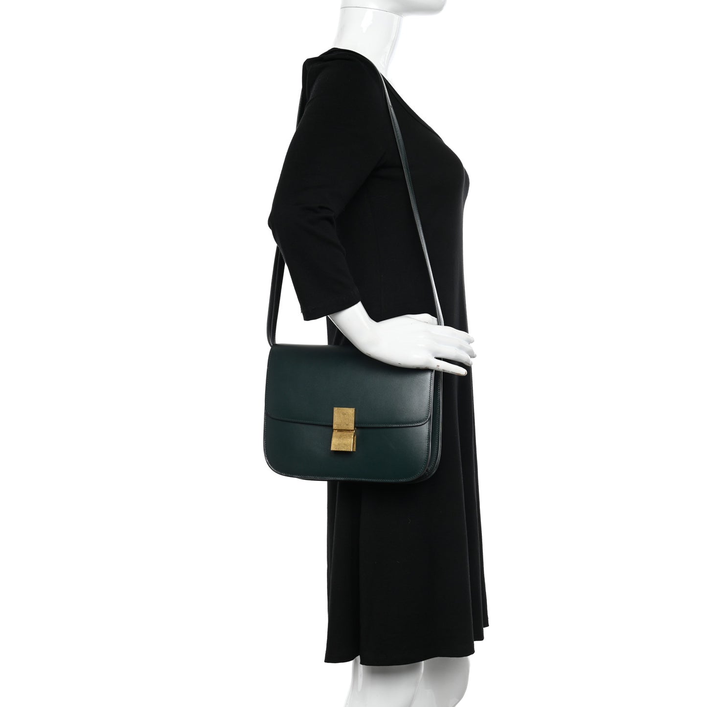 Box Calfskin Medium Classic Box Flap Bag Amazone