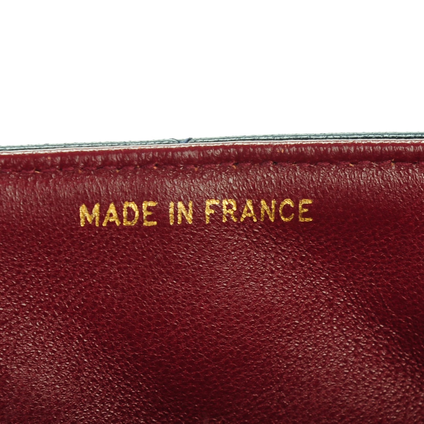 Lambskin Quilted Small Single Flap Navy