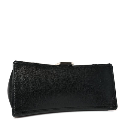 Balenciaga Grained Calfskin Small Hourglass Top Handle Bag Black 4 of 10