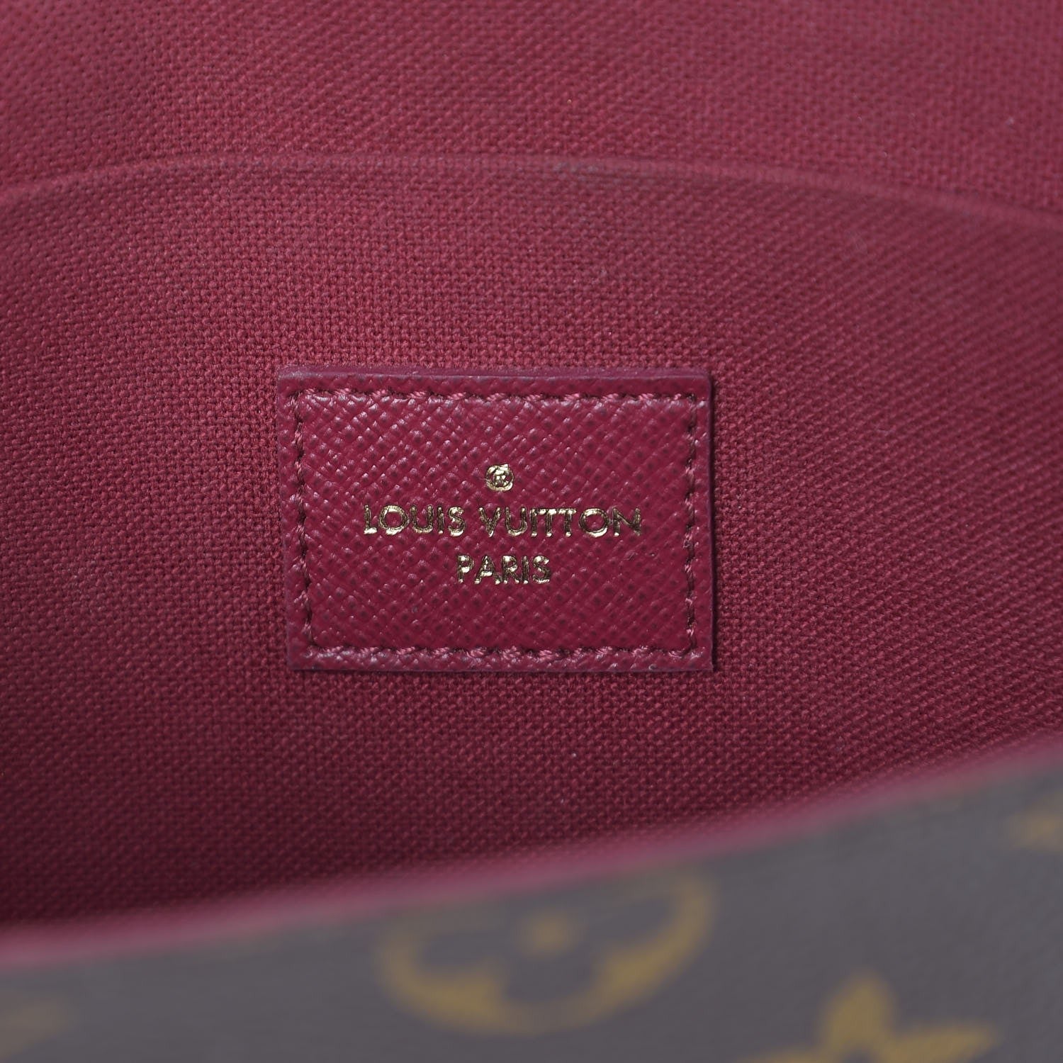 Louis Vuitton Monogram Pochette Felicie Chain Wallet Fuchsia 7 of 10