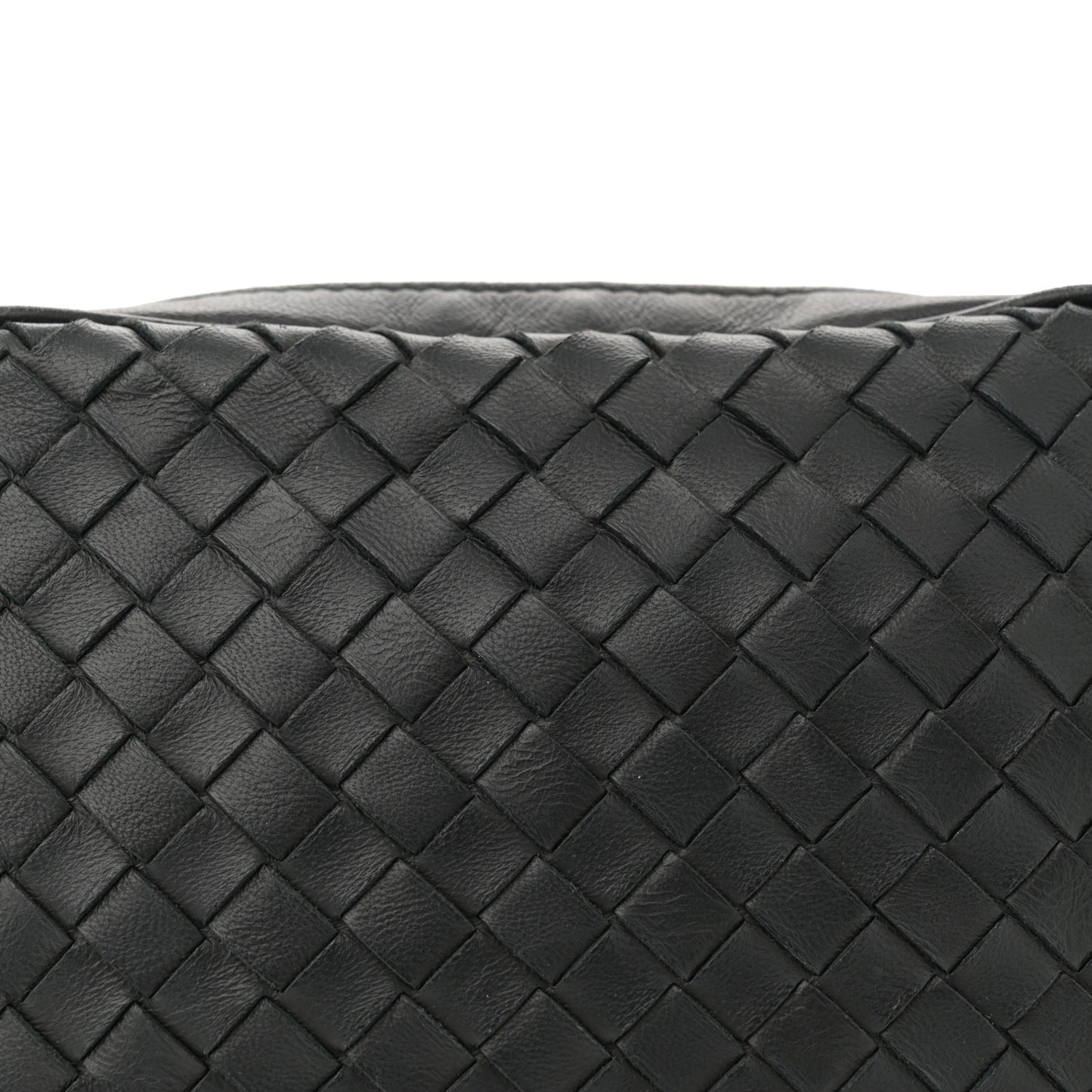 Nappa Intrecciato Belt Bag Black