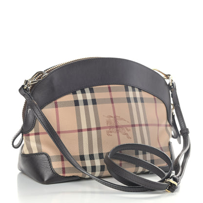 Burberry Haymarket Check Small Primrose Crossbody Bag Chocolate 2 of 10